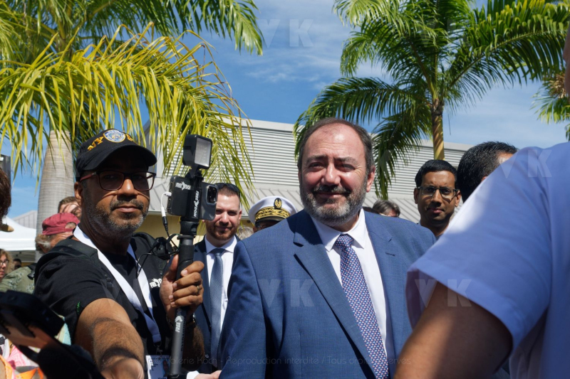 Francois BRAUN, ministre de la sante,  en deplacement a La Reunion