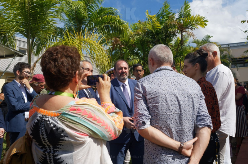 Francois BRAUN, ministre de la sante,  en deplacement a La Reunion