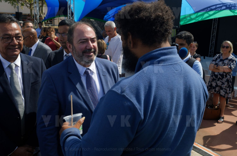 Francois BRAUN, ministre de la sante,  en deplacement a La Reunion