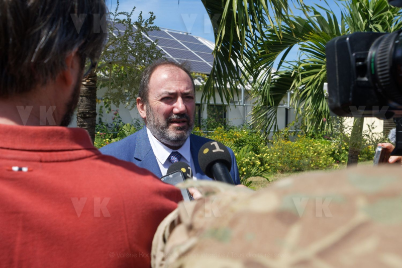 Francois BRAUN, ministre de la sante,  en deplacement a La Reunion