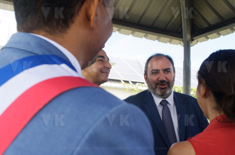 Francois BRAUN, ministre de la sante,  en deplacement a La Reunion