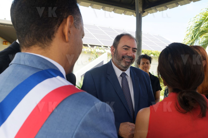 Francois BRAUN, ministre de la sante,  en deplacement a La Reunion