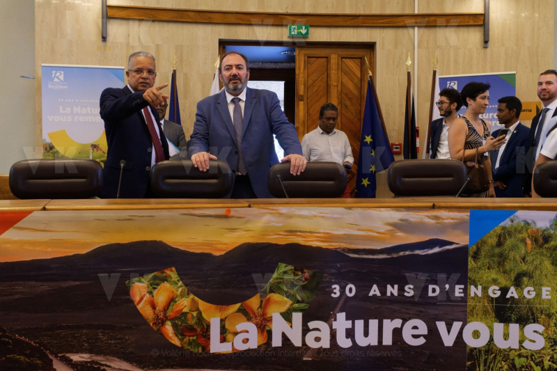 Francois BRAUN, ministre de la sante,  en deplacement a La Reunion