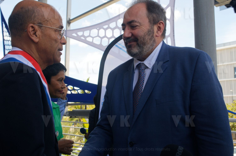 Francois BRAUN, ministre de la sante,  en deplacement a La Reunion