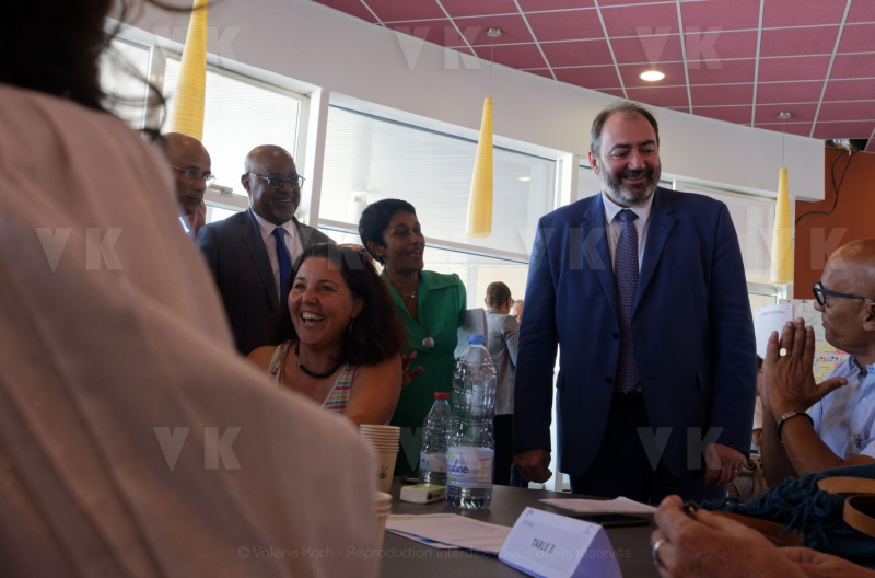 Francois BRAUN, ministre de la sante,  en deplacement a La Reunion
