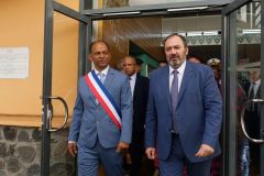 Francois BRAUN, ministre de la sante,  en deplacement a La Reunion