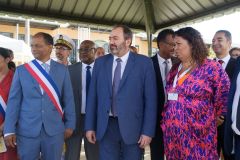 Francois BRAUN, ministre de la sante,  en deplacement a La Reunion