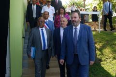 Francois BRAUN, ministre de la sante,  en deplacement a La Reunion