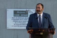 Francois BRAUN, ministre de la sante,  en deplacement a La Reunion