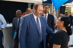 Francois BRAUN, ministre de la sante,  en deplacement a La Reunion