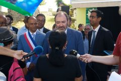 Francois BRAUN, ministre de la sante,  en deplacement a La Reunion