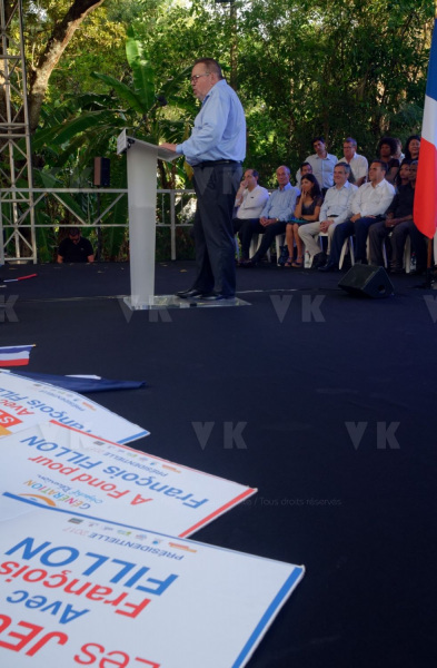 Francois Fillon a La Reunion