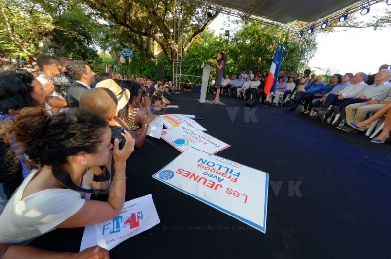 Francois Fillon a La Reunion