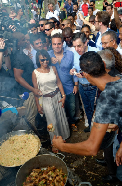 Francois Fillon a La Reunion
