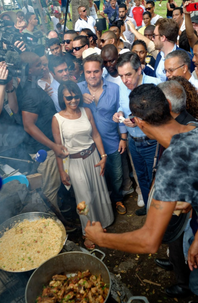 Francois Fillon a La Reunion