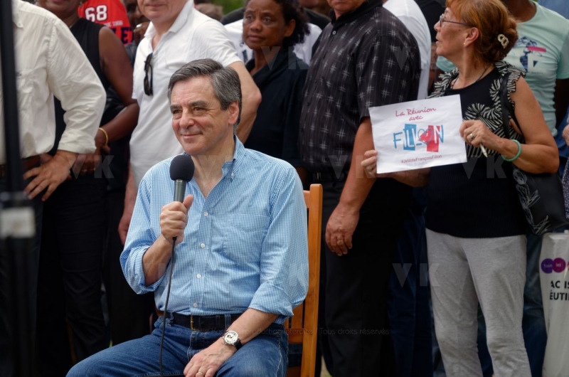 Francois Fillon a La Reunion