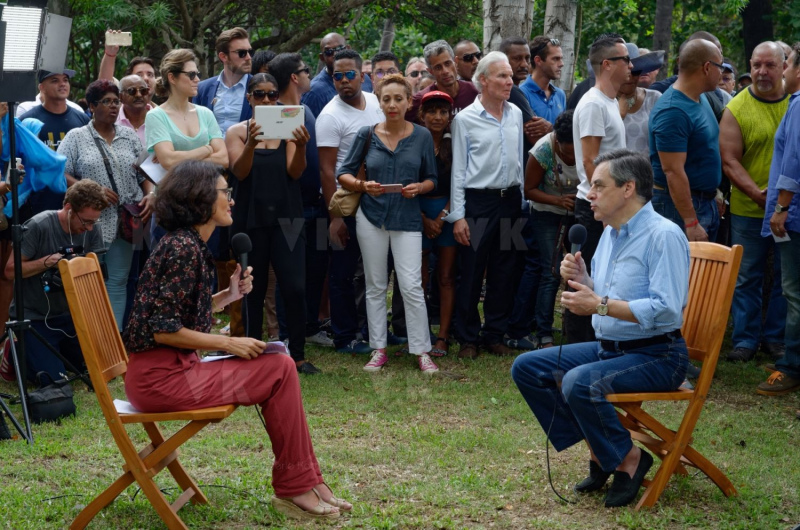 Francois Fillon a La Reunion