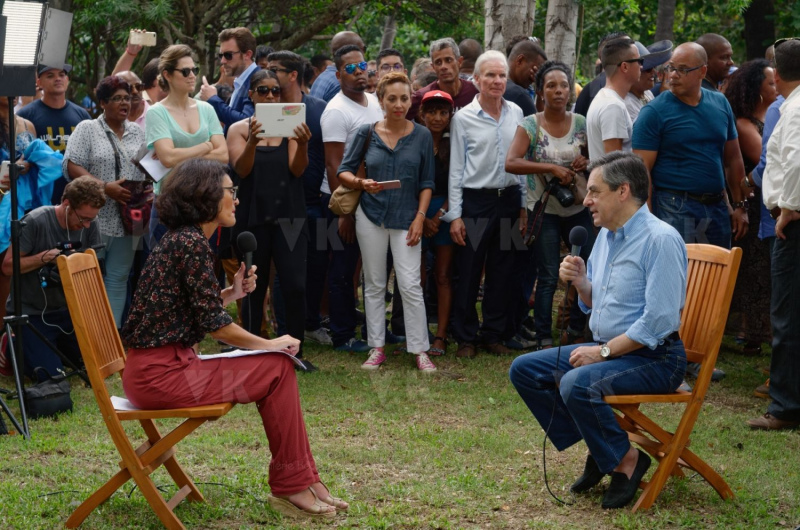 Francois Fillon a La Reunion