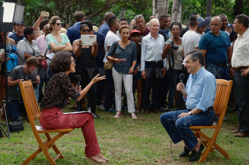 Francois Fillon a La Reunion