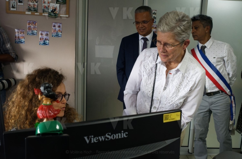 Deplacement Genevieve DARRIEUSSECQ a la Reunion