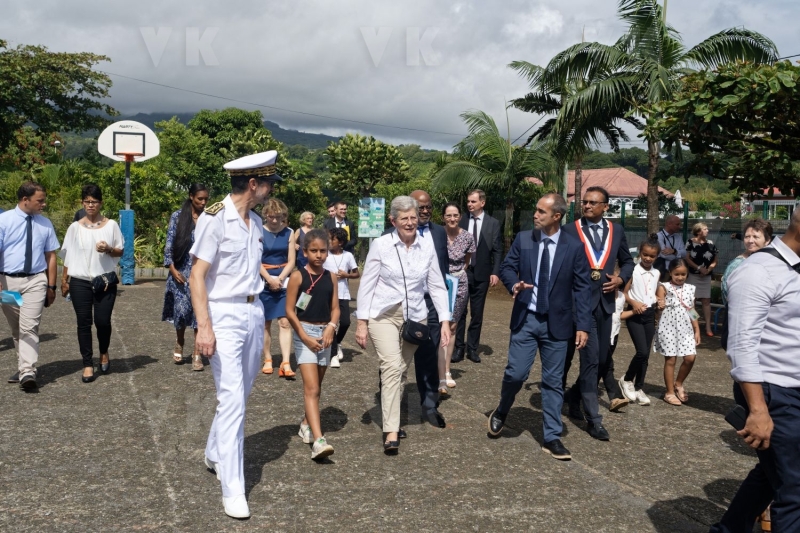 Deplacement Genevieve DARRIEUSSECQ a la Reunion