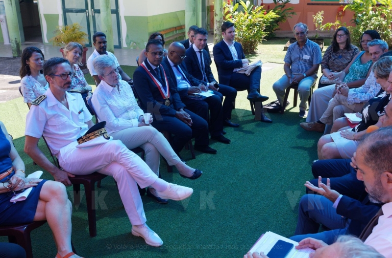 Deplacement Genevieve DARRIEUSSECQ a la Reunion