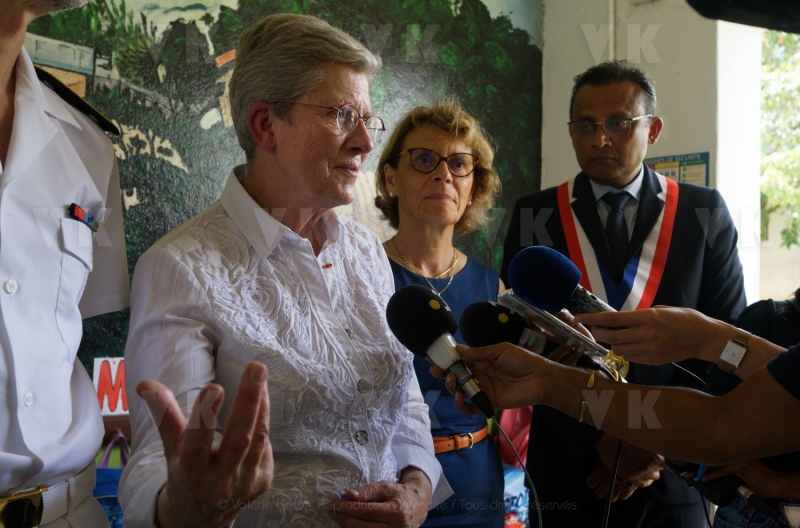 Deplacement Genevieve DARRIEUSSECQ a la Reunion