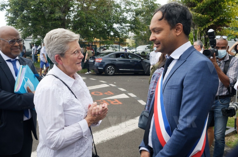 Deplacement Genevieve DARRIEUSSECQ a la Reunion
