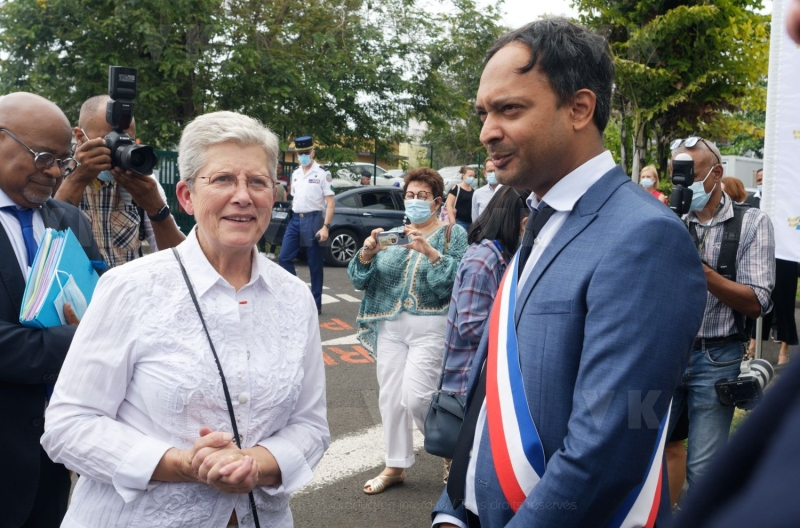 Deplacement Genevieve DARRIEUSSECQ a la Reunion
