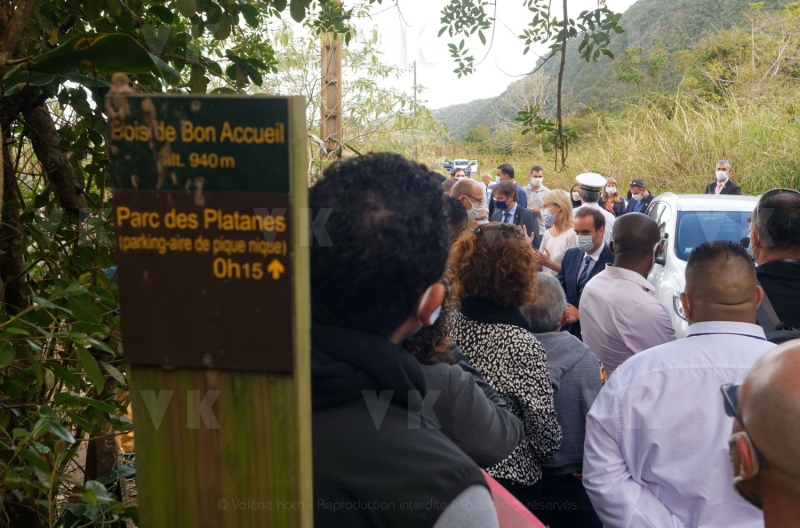 La biodiversite de La Reunion au programme de Sebastien Lecornu et Berangere Abba. The biodiversity of La Reunion on the program of Sebastien Lecornu and Berangere Abba
