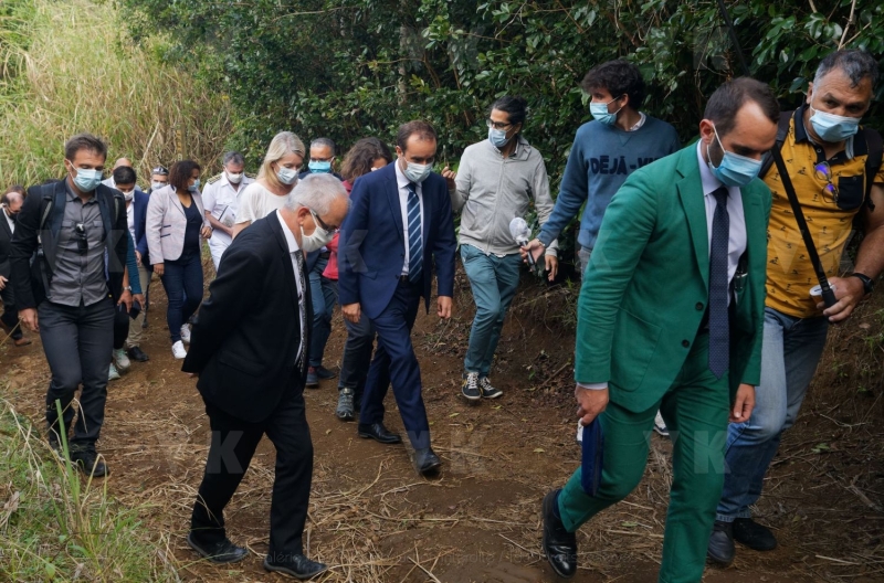 La biodiversite de La Reunion au programme de Sebastien Lecornu et Berangere Abba. The biodiversity of La Reunion on the program of Sebastien Lecornu and Berangere Abba