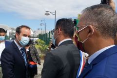 Rentre scolaire a La Reunion pour le ministre de l'Outremer Sebastien Lecornu - Back to school in La Reunion for French overseas minister Sebastien Lecornu