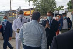 Rentre scolaire a La Reunion pour le ministre de l'Outremer Sebastien Lecornu - Back to school in La Reunion for French overseas minister Sebastien Lecornu
