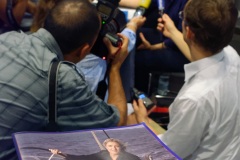 Conference de presse de Marine Le Pen a La Reunion