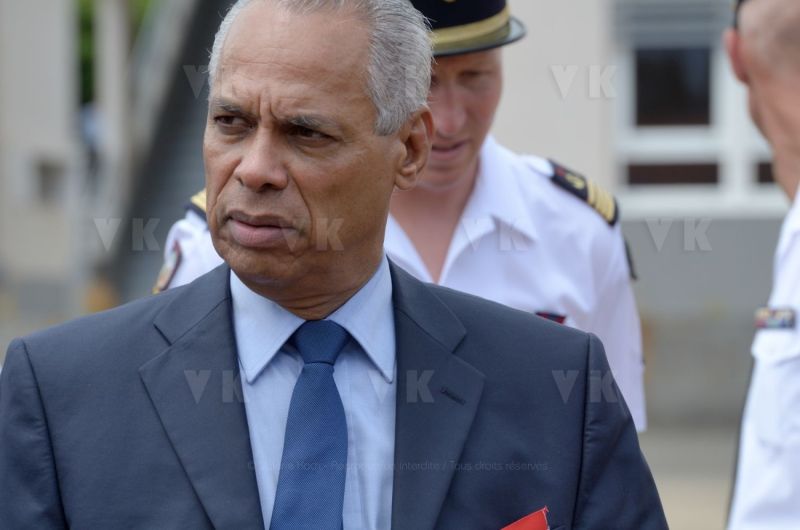 Inauguration of new buildings of RSMA's Staff (Régiment du Service Militaire Adapté de la Réunion - Reunion's Adapted Military Service Regiment) of Saint-Pierre, with Mr. Victorin Lurel, french Minister of ultramarine.