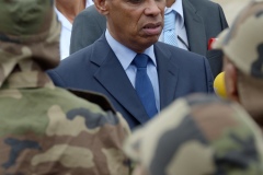 Inauguration of new buildings of RSMA's Staff (Régiment du Service Militaire Adapté de la Réunion - Reunion's Adapted Military Service Regiment) of Saint-Pierre, with Mr. Victorin Lurel, french Minister of ultramarine, and local authorities (Prefect Jean-Luc Marx and PS deputy Jean-Jacques Vlody).