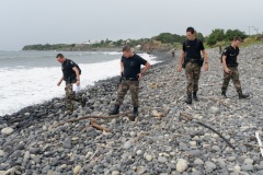 Vol MH370 : patrouilles a pied de gendarmerie pour les recherche de debris | 08-2015