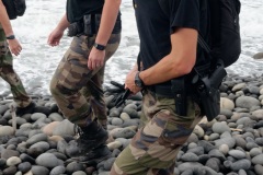 Vol MH370 : patrouilles a pied de gendarmerie pour les recherche de debris | 08-2015