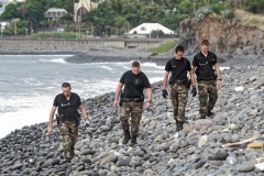 Vol MH370 : patrouilles a pied de gendarmerie pour les recherche de debris | 08-2015