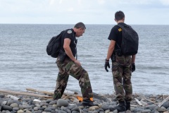 Vol MH370 : patrouilles a pied de gendarmerie pour les recherche de debris | 08-2015