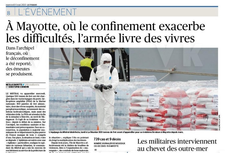 Le Figaro Covid Résilience Mayotte mai 2020 © Valérie Koch - Reproduction interdite / Tous droits réservés
