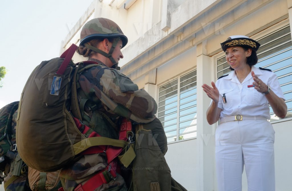 La directrice centrale du SSA au 2e RPIMa © Valérie Koch - Reproduction interdite / Tous droits réservés