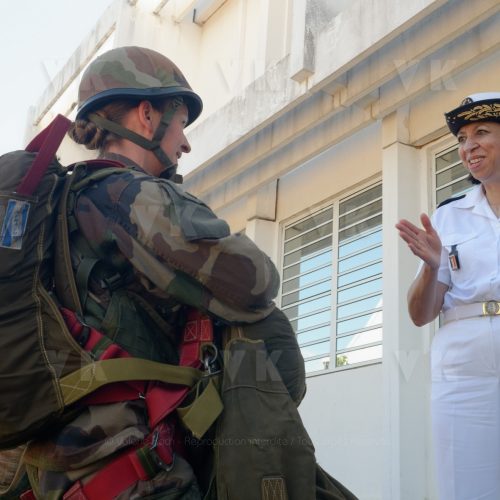 La directrice centrale du SSA au 2e RPIMa © Valérie Koch - Reproduction interdite / Tous droits réservés