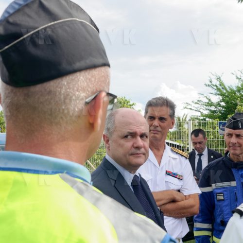 Le Ministre de l'Interieur Bruno Le Roux en visite officielle a La Reunion © Valérie Koch - Reproduction interdite / Tous droits réservés