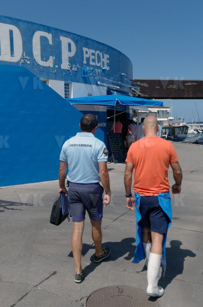 Controles sanitaires et administratifs par la Brigade Nautique Cotiere de gendarmerie © Valérie Koch - Reproduction interdite / Tous droits réservés