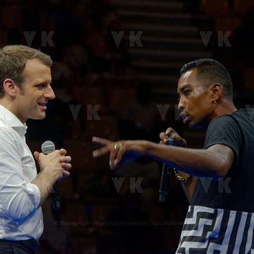 Emmanuel Macron a La Reunion © Valérie Koch - Reproduction interdite / Tous droits réservés