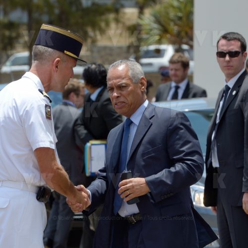 Victorin Lurel, ministre des Outre-mer au RSMA-R © Valérie Koch - Reproduction interdite / Tous droits réservés