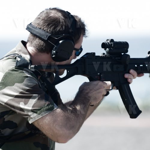 Entrainement au tir avec le GPI © Valérie Koch - Reproduction interdite / Tous droits réservés