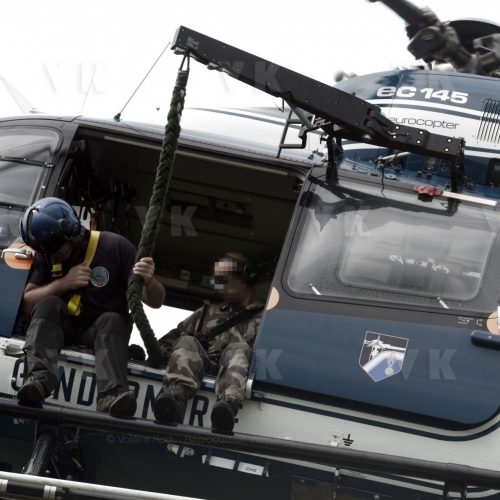 Entrainement aerocordage avec la SAG et le GPI © Valérie Koch - Reproduction interdite / Tous droits réservés