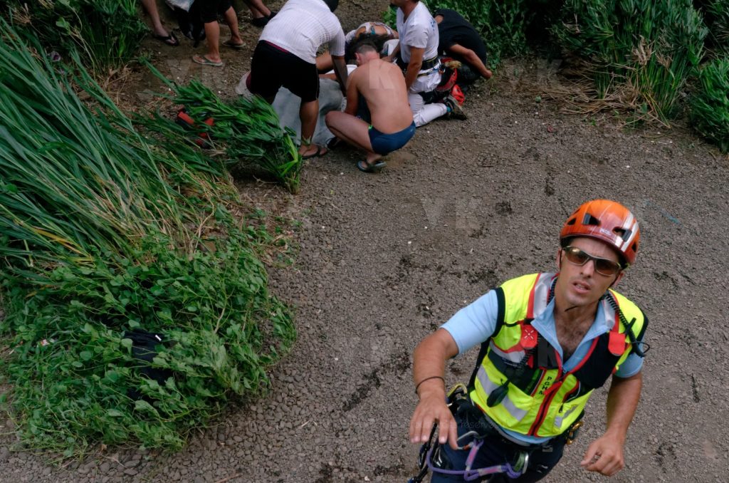 Secours en bassin avec le PGHM © Valérie Koch - Reproduction interdite / Tous droits réservés